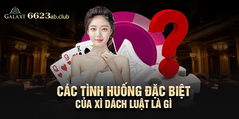 Các tình huống đặc biệt của Xì dách luật là gì